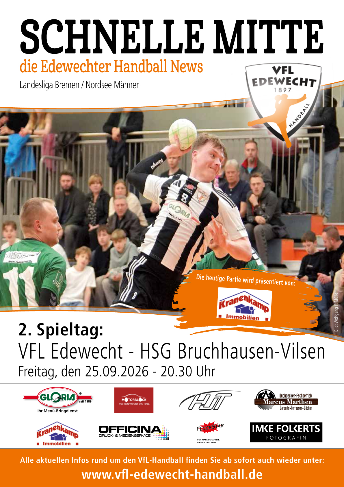 Auch in dieser Saison wieder am Start: Unsere „Schnelle Mitte“! Zum Heimspielauftakt steht Heft Nr. 1 jetzt bereits online zur Verfügung!